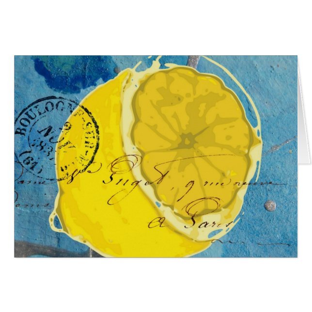 Lemon Mixed Media Cards (Front Horizontal)