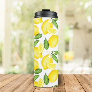 Lemon Monogram Thermal Tumbler