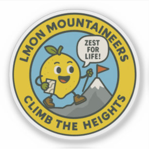 Lemon Mountaineers Climb The Heights Sticker