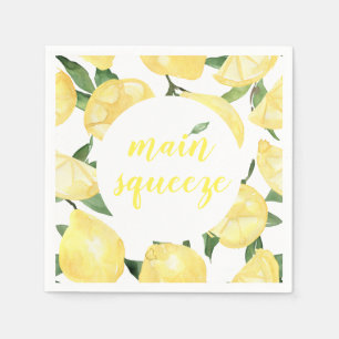 Lemon Napkins Main Squeeze Bridal Shower
