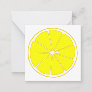 lemon note card