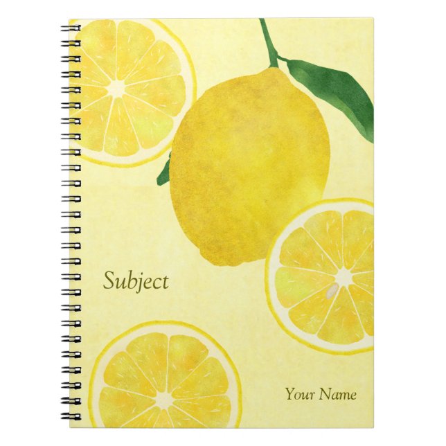 Lemon Notebook (Front)