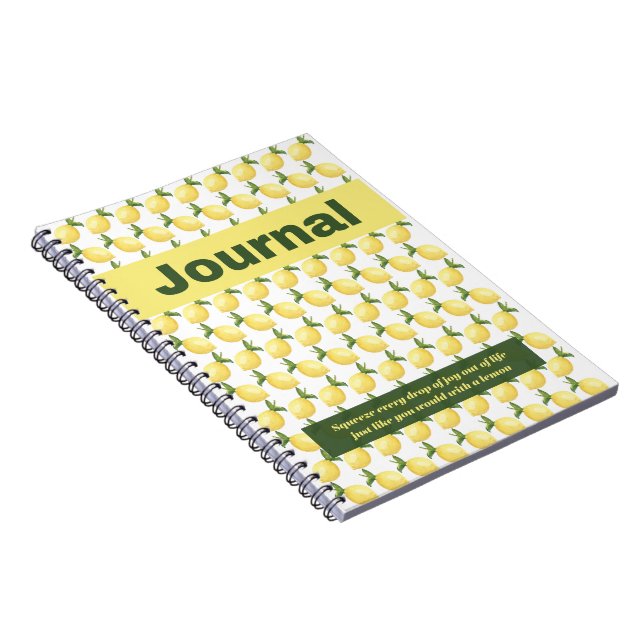Lemon Notebook (Right Side)
