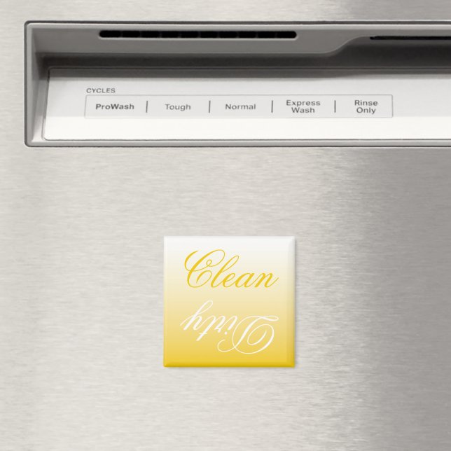 Lemon Ombre Dishwasher Clean/Dirty Magnet (In Situ (Dishwasher))