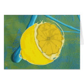 Lemon on Abstract Painting (Front Horizontal)