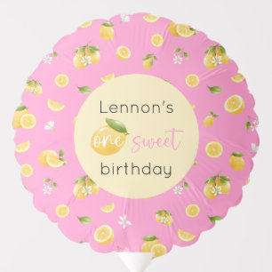 Lemon One Sweet 1st Birthday Balloon