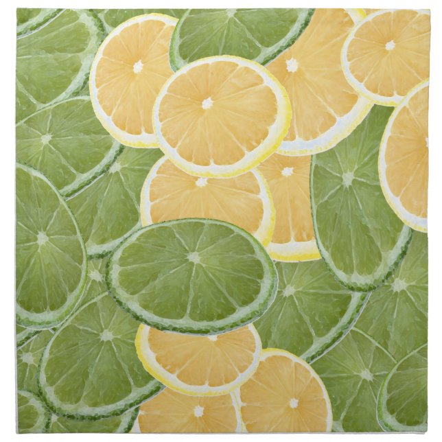Lemon or Lime Cloth Napkin (Front)
