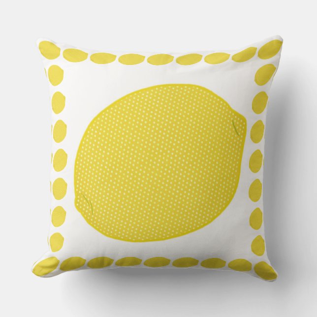 Lemon or Lime Throw Pillow (Front)