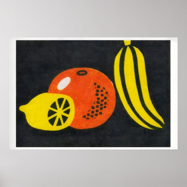 Lemon, Orange Banana - Matchbox Print - Aesthetic (Front)