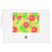 Lemon, orange, grapefruit and lime slices pattern cards (Back Horizontal)