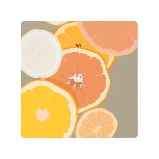 Lemon Orange Grapefruit Citrus Art