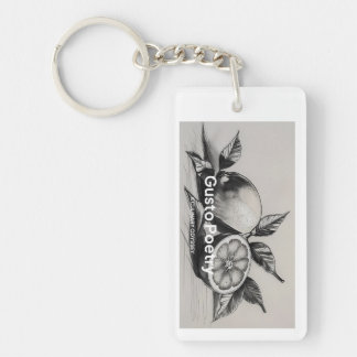 Lemon & Orange Gusto Poetry Keychain