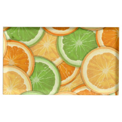 Lemon Orange Slices    Place Card Holder