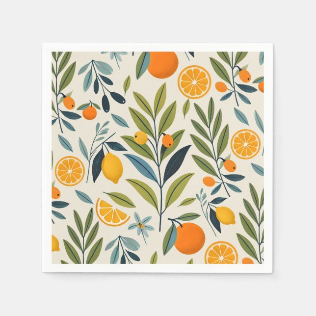 Lemon Orchard Dream Napkins (Front)