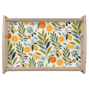 Lemon Orchard Dream Serving Tray