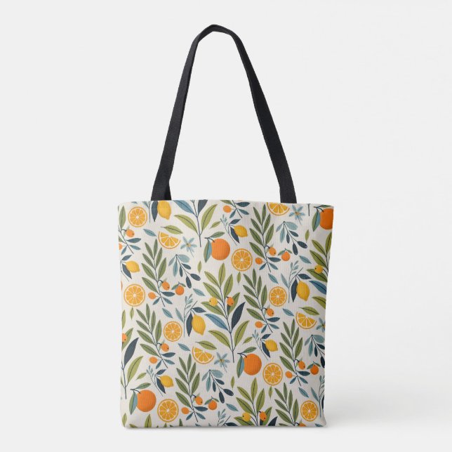 Lemon Orchard Dream Tote Bag (Back)