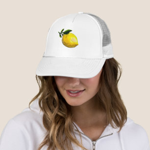 Lemon Painting Fruit Art Trucker Hat