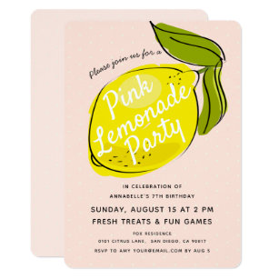 lemon invitations zazzle