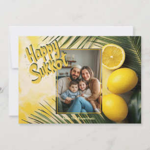 Lemon Palm Sukkot Blessing card