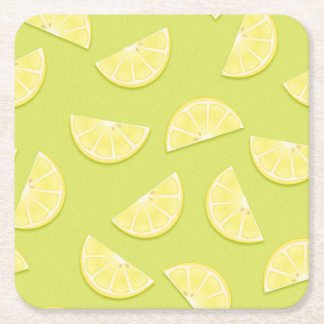 Lemon paper coasters