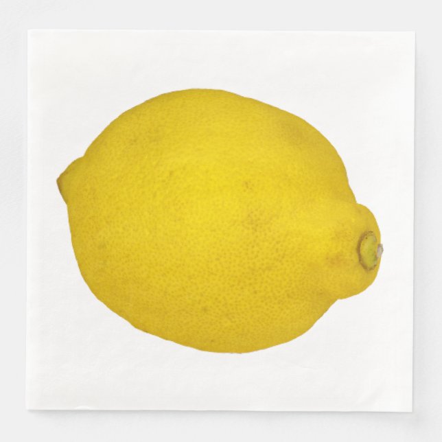 Lemon Paper Dinner Napkins (Front)