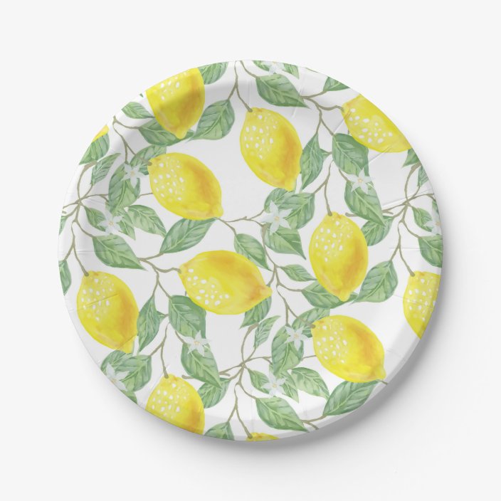 Lemon Paper Plate | Zazzle.com
