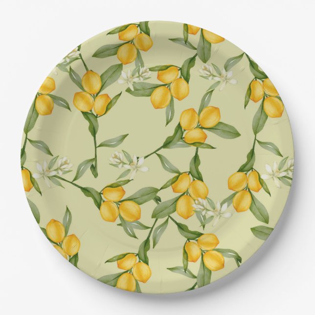 Lemon Paper Plate (Front)