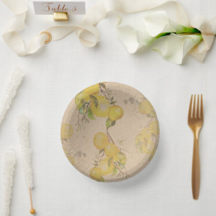 Lemon Paper Plate Bowls