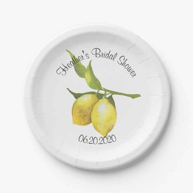Lemon Paper Plates (Front)