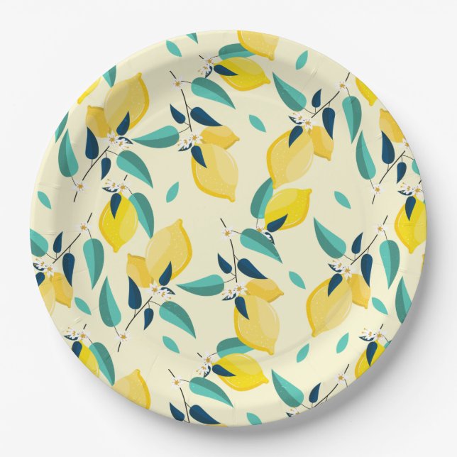 Lemon Paper Plates (Front)