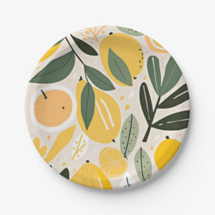 Lemon Paper Plates