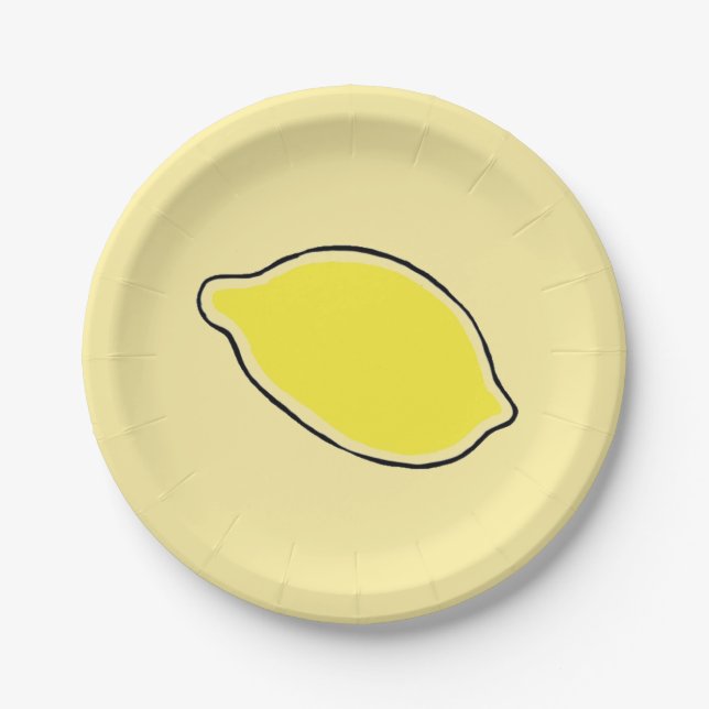 Lemon Paper Plates (Front)
