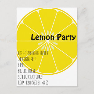 Lemon Party Invitation