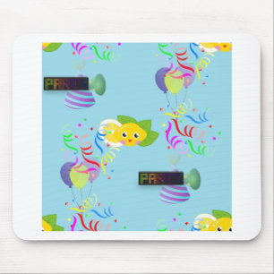 lemon party mouse pad