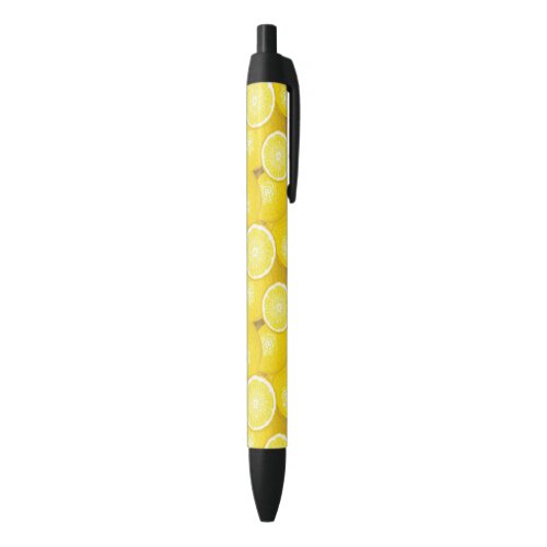 Lemon Pattern 2 Black Ink Pen