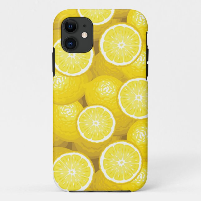 Lemon Pattern 2 Case-Mate iPhone Case (Back)