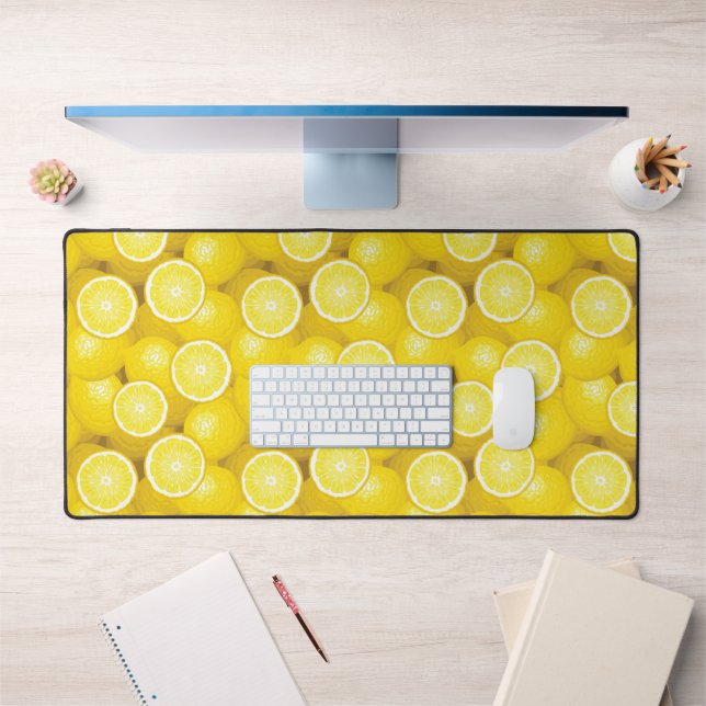 Lemon Pattern 2 Desk Mat (Office 1)
