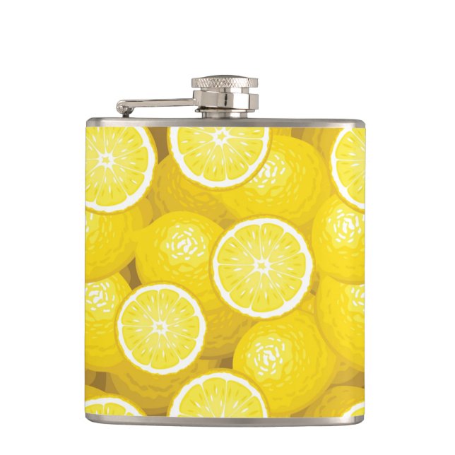 Lemon Pattern 2 Flask (Front)