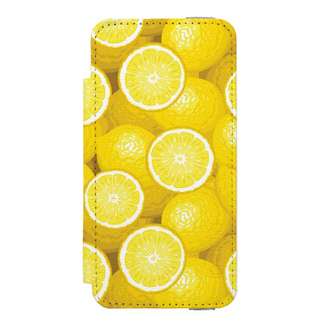 Lemon Pattern 2 Incipio iPhone Wallet Case (Folio Front)