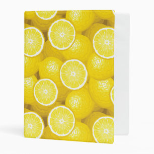 Lemon Pattern 2 Mini Binder