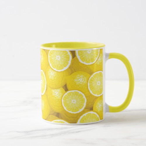 Lemon Pattern 2 Mug