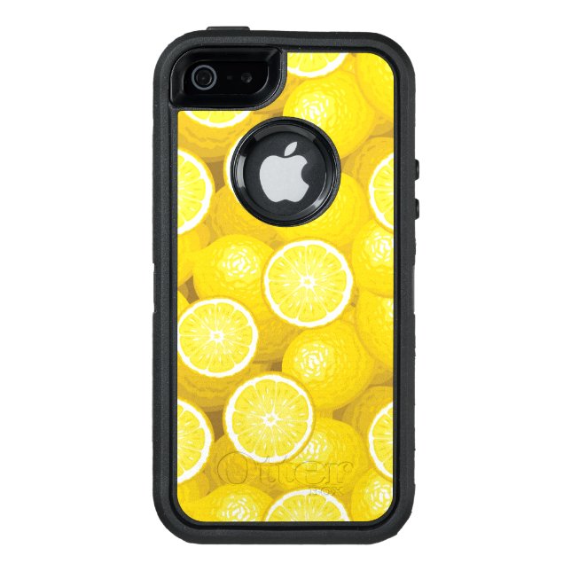 Lemon Pattern 2 Otterbox iPhone Case (Back)