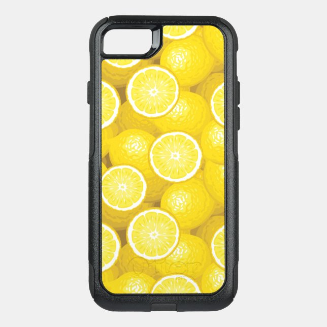 Lemon Pattern 2 Otterbox iPhone Case (Back)