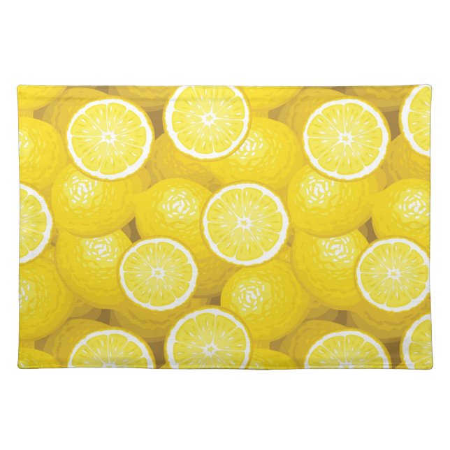 Lemon Pattern 2 Placemat (Front)