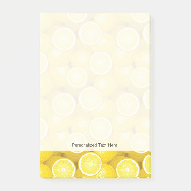 Lemon Pattern 2 Post-it Notes (Front)