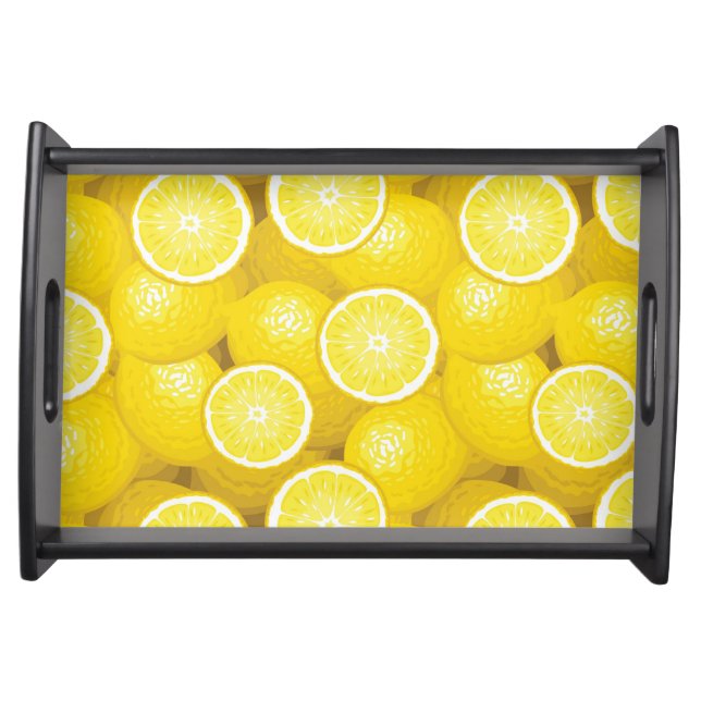 Lemon Pattern 2 Serving Tray (Front)