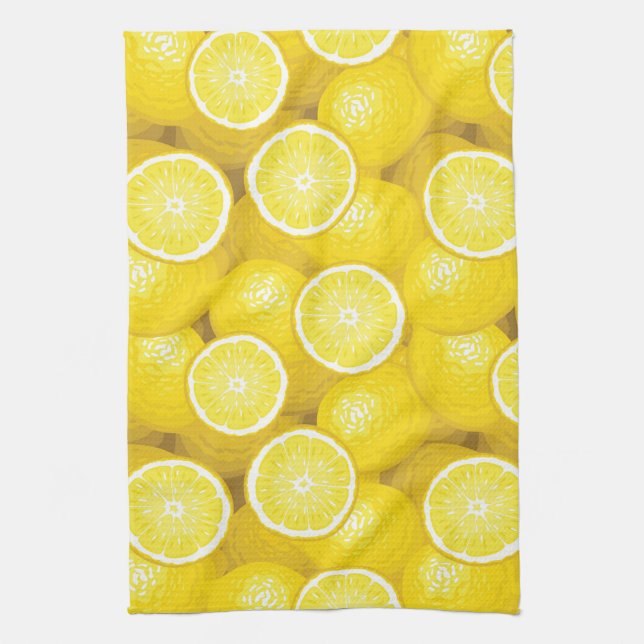 Lemon Pattern 2 Towel (Vertical)