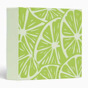 Lemon pattern 3 ring binder