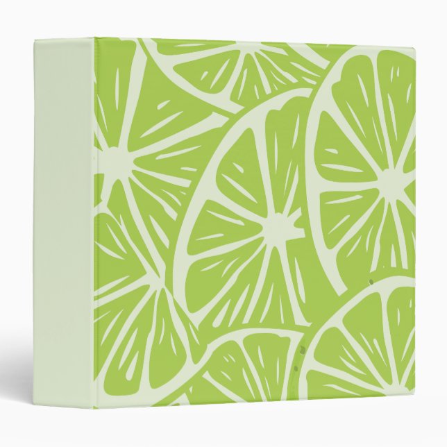 Lemon pattern 3 ring binder (Front/Spine)