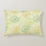 Lemon Pattern Accent Pillow